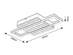 Plafoniera Rabalux Noxelle Mat Black Wood 71455