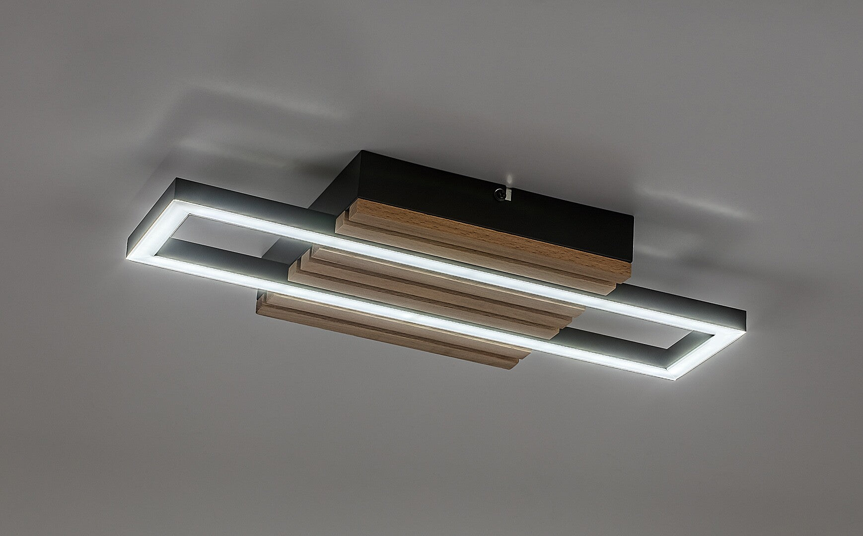 Plafoniera Rabalux Noxelle Mat Black Wood 71455