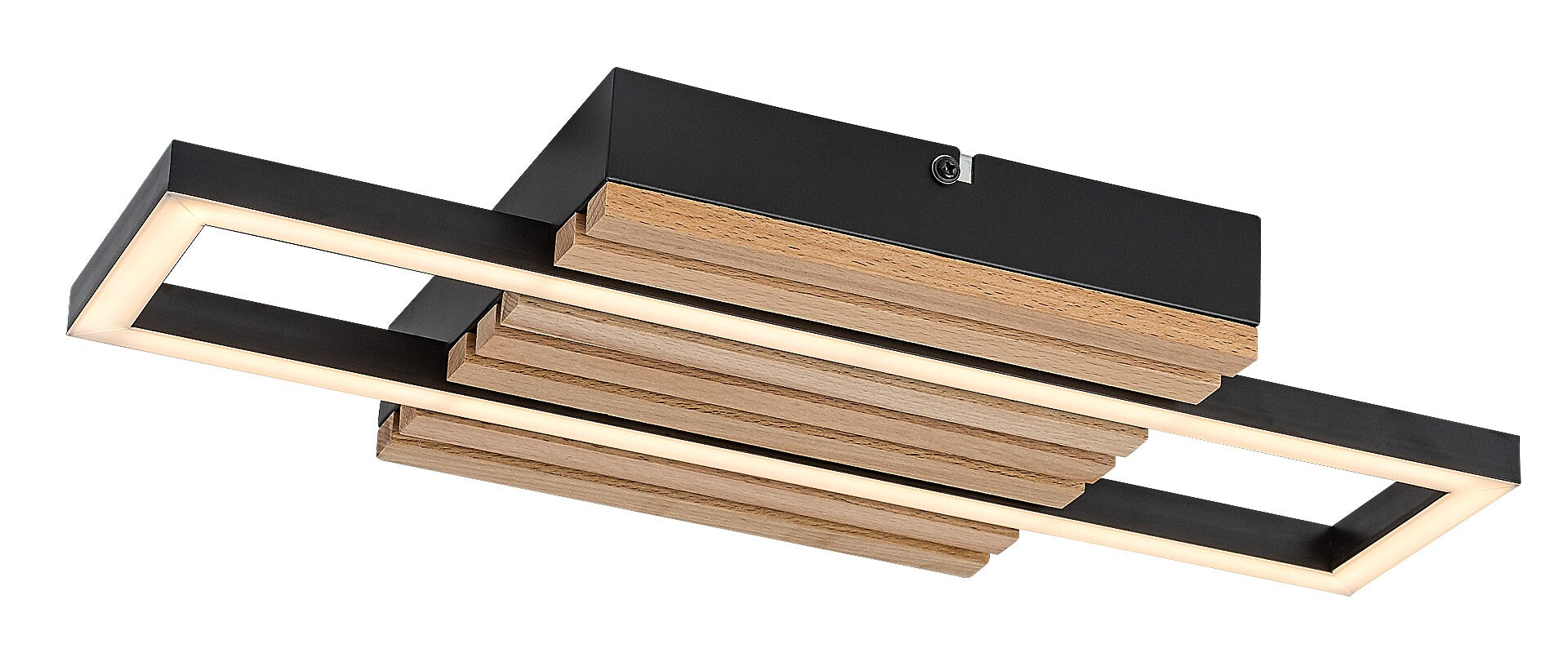 Plafoniera Rabalux Noxelle Mat Black Wood 71455