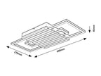 Plafoniera Rabalux Noxelle Mat Black Wood 71456