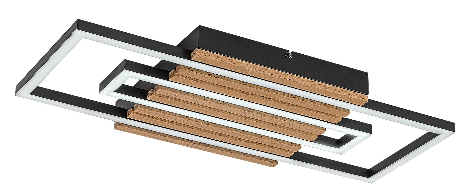 Plafoniera Rabalux Noxelle Mat Black Wood 71456