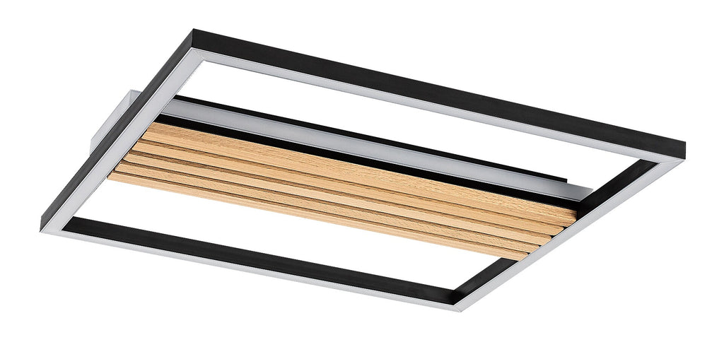 Plafoniera Rabalux Noxelle Mat Black Wood 71458