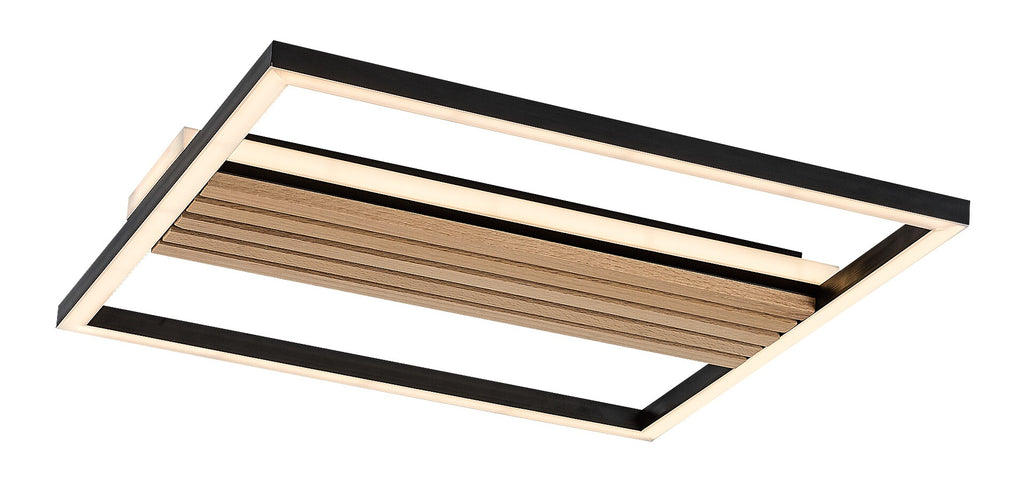 Plafoniera Rabalux Noxelle Mat Black Wood 71458