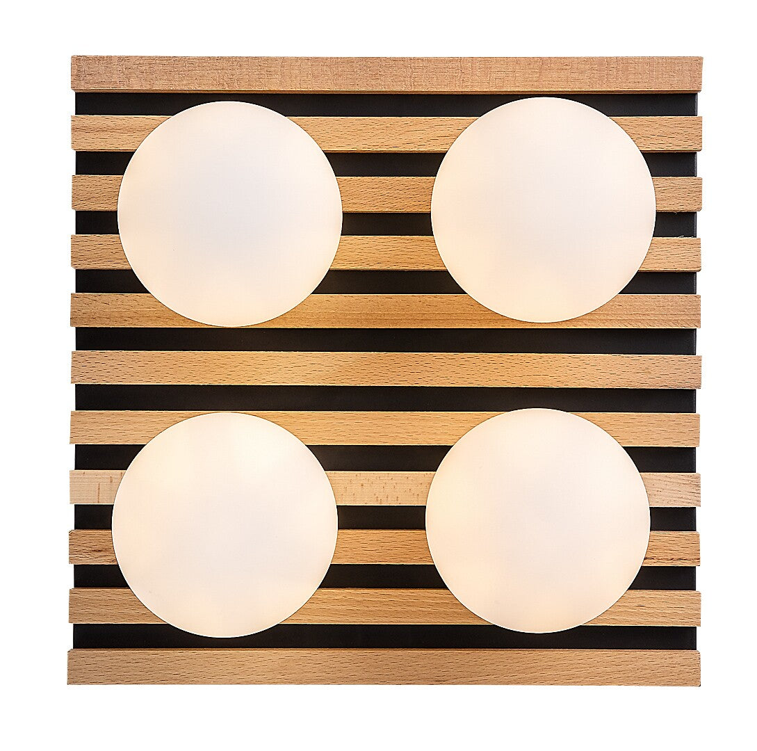 Plafoniera Rabalux Noxelle Mat Black Wood 71462