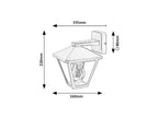 Aplica exterior Rabalux Paravento Black 7147