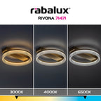 Plafoniera Rabalux Rivona Gold 71471