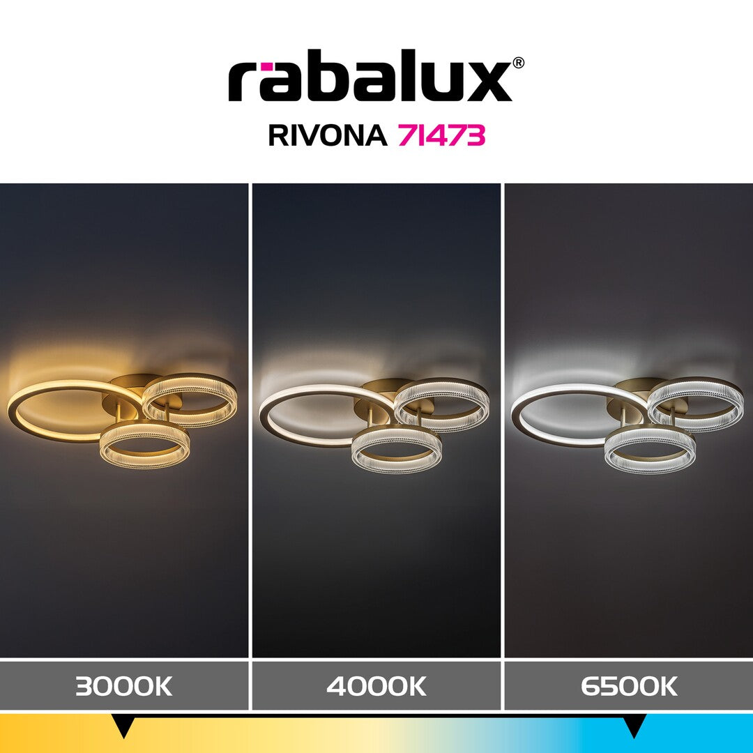 Plafoniera Rabalux Rivona Gold 71473