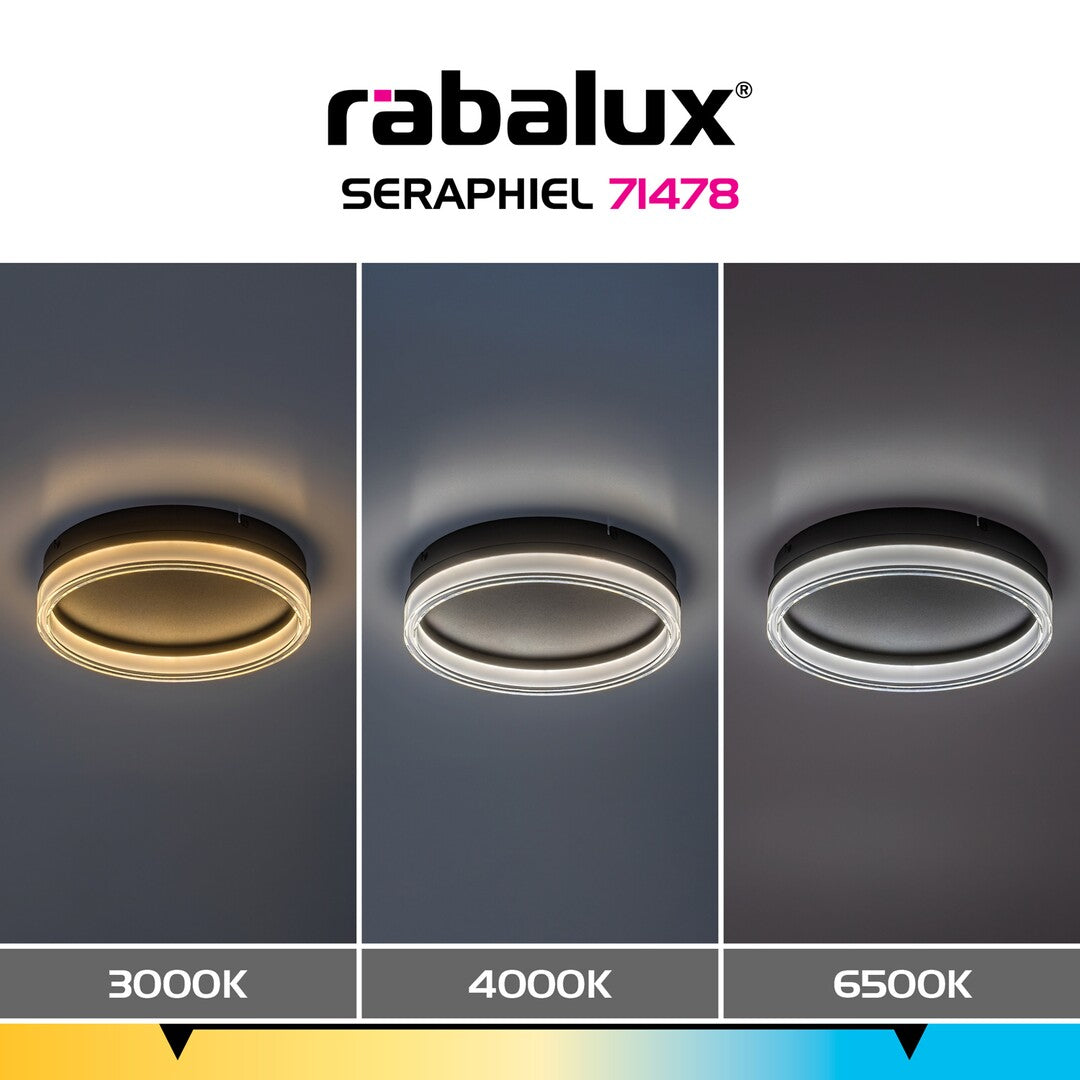 Plafoniera Rabalux Seraphiel Black 71478