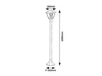 Stalp exterior Rabalux Paravento Black 7150