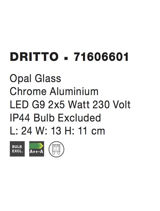 Aplica Nova Luce DRITTO 71606601