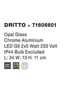 Aplica Nova Luce DRITTO 71606601