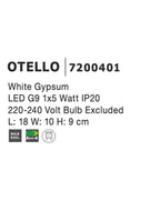 Aplica gips Nova Luce OTELLO 7200401