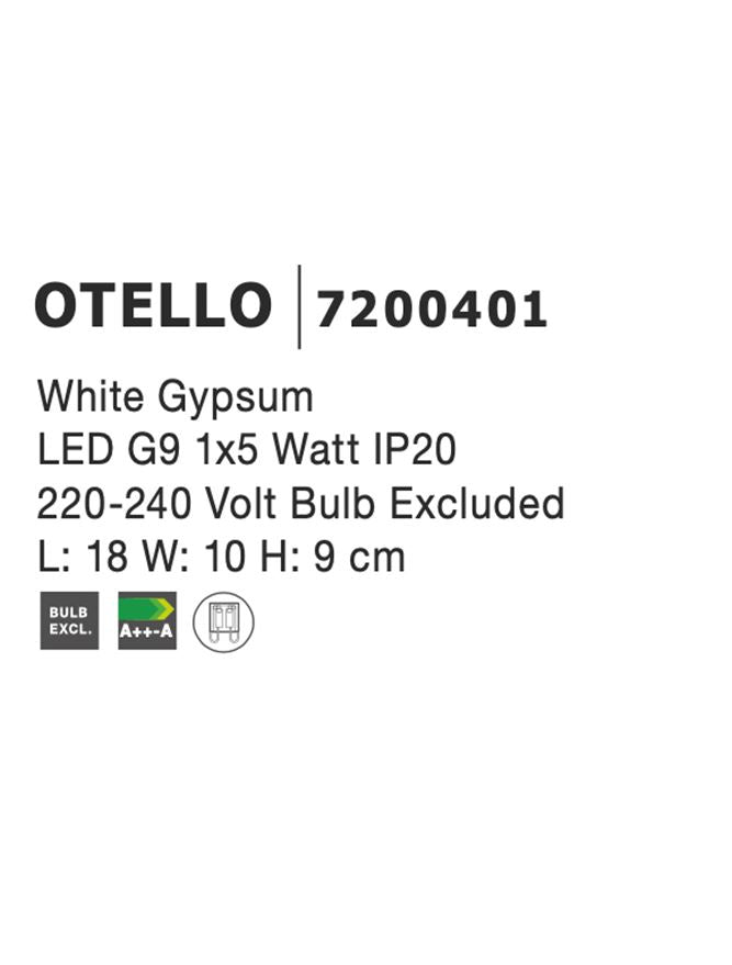 Aplica gips Nova Luce OTELLO 7200401
