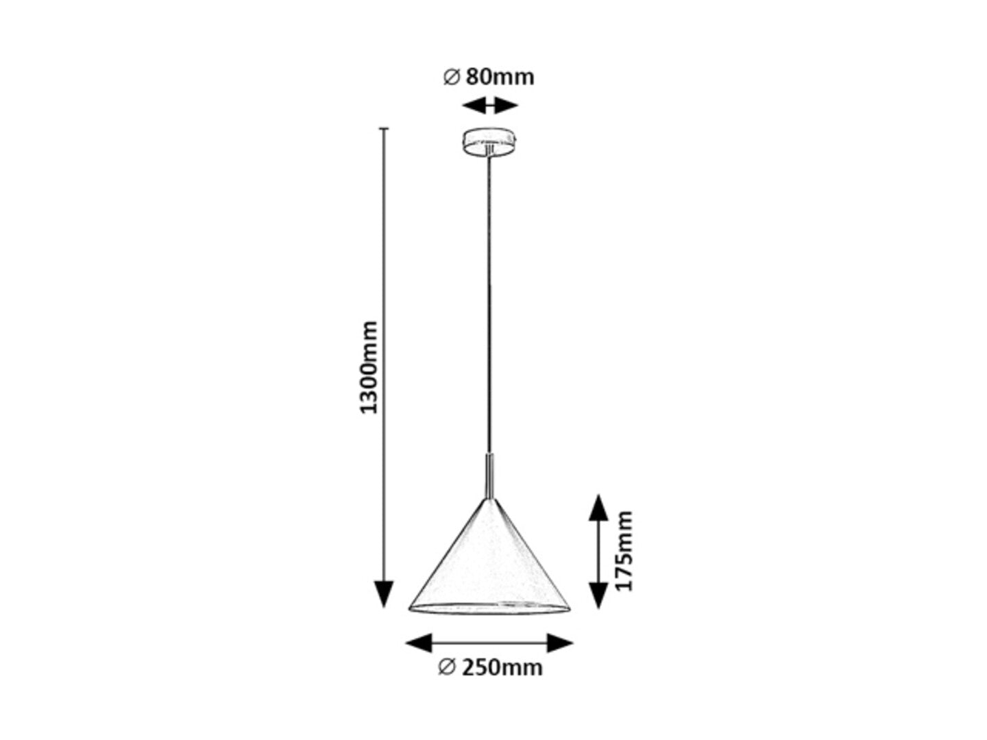 Pendul Rabalux Jarod Black 72007