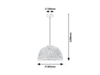 Lustra Rabalux Rattan Black 72025