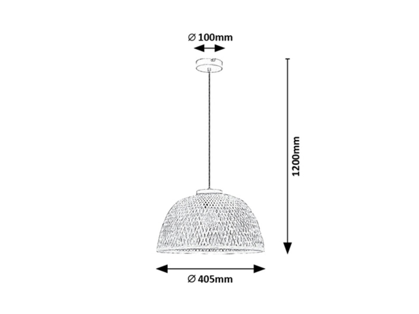 Lustra Rabalux Rattan Black 72025