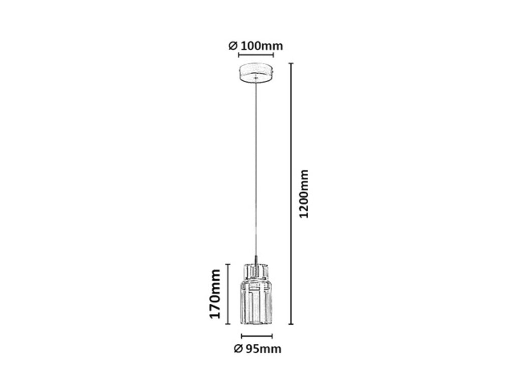 Pendul Rabalux Zayen 72035