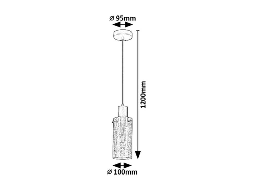 Pendul Rabalux Fumea Black 72037