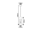 Pendul Rabalux Ronno Black 72051