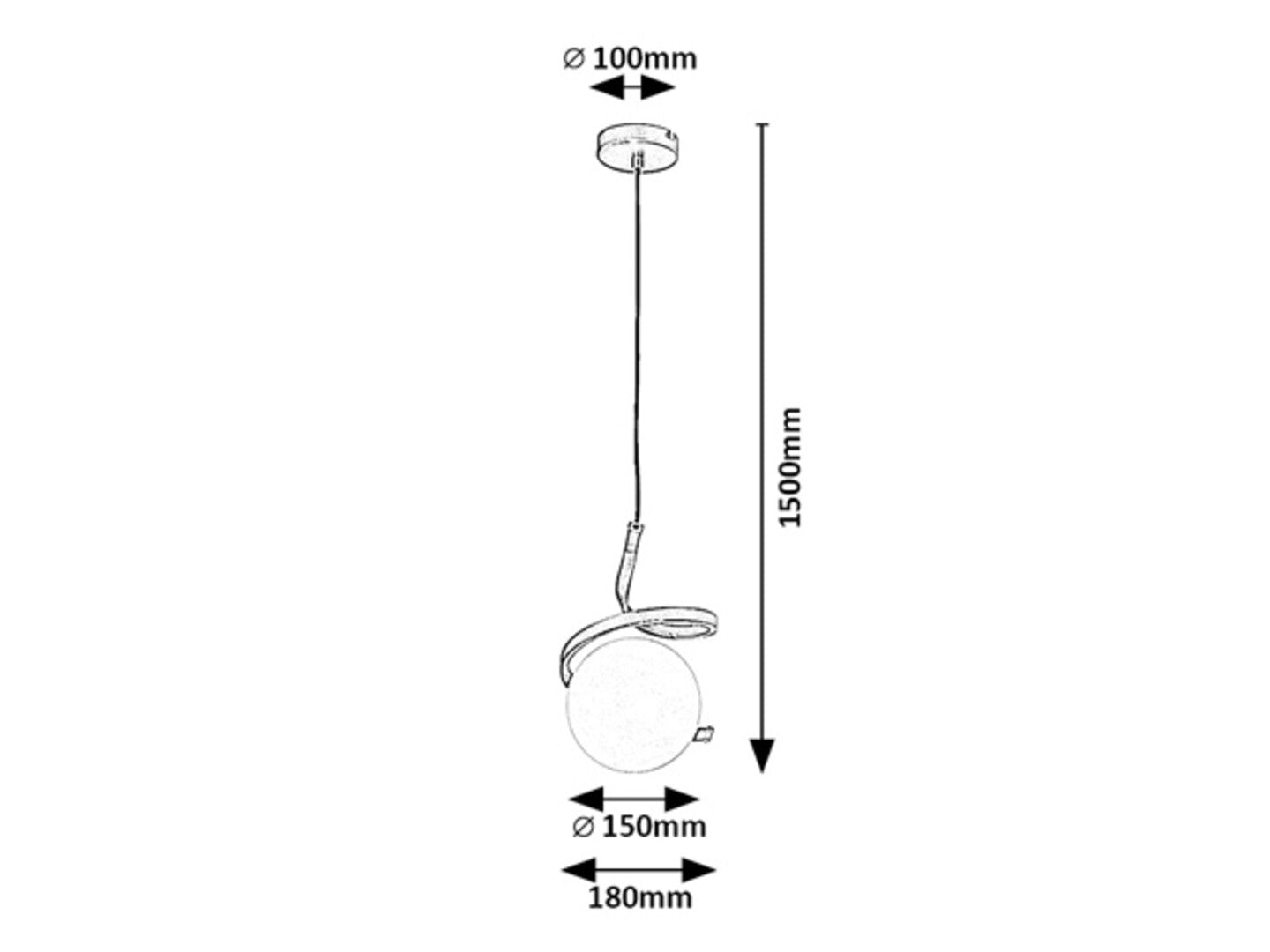 Pendul Rabalux Sarabi Gold 72126