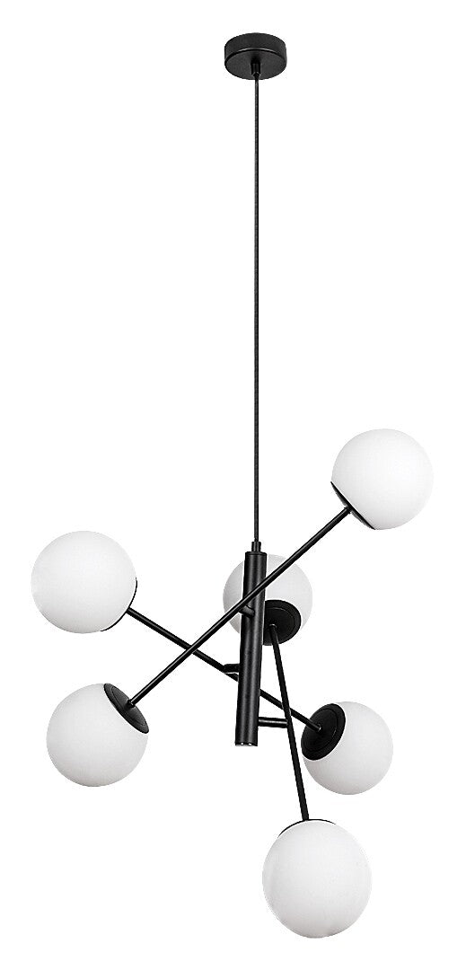 Lustra Rabalux Meduza Mat Black 72194