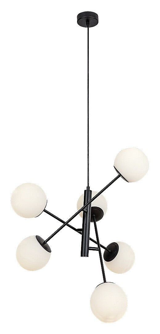 Lustra Rabalux Meduza Mat Black 72194