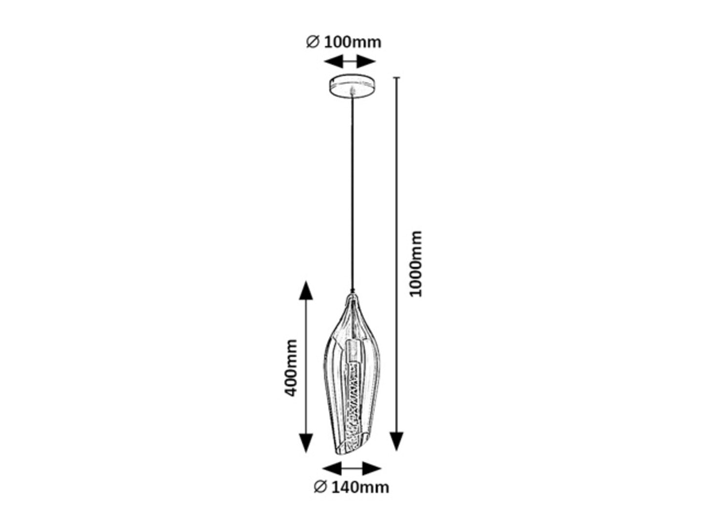 Pendul Rabalux Bellini Black 72201