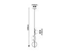 Pendul Rabalux Jules Black 72224