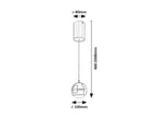 Pendul Rabalux Maelo Black 72246
