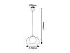 Pendul Rabalux Elowen Black 72273