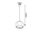 Pendul Rabalux Elowen Black 72275