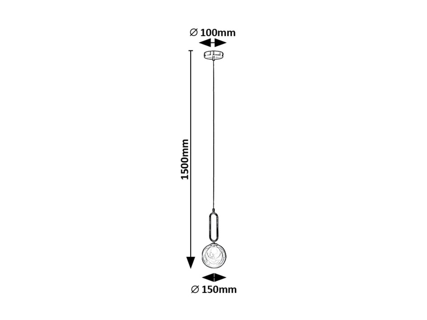 Pendul Rabalux Rosehip Champagne 72303