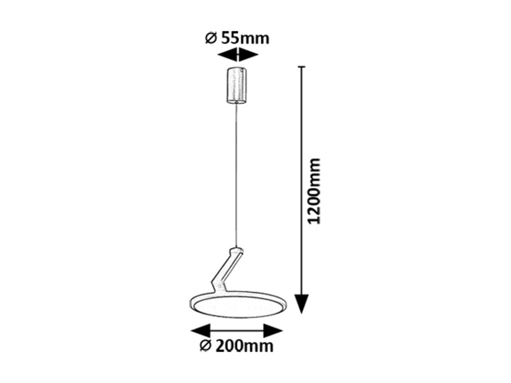Pendul Rabalux Ovidia Black 72327