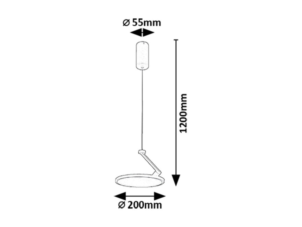 Pendul Rabalux Ovidia White 72328