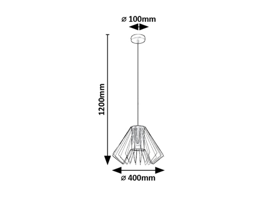 Pendul Rabalux Emerencia Black 72372