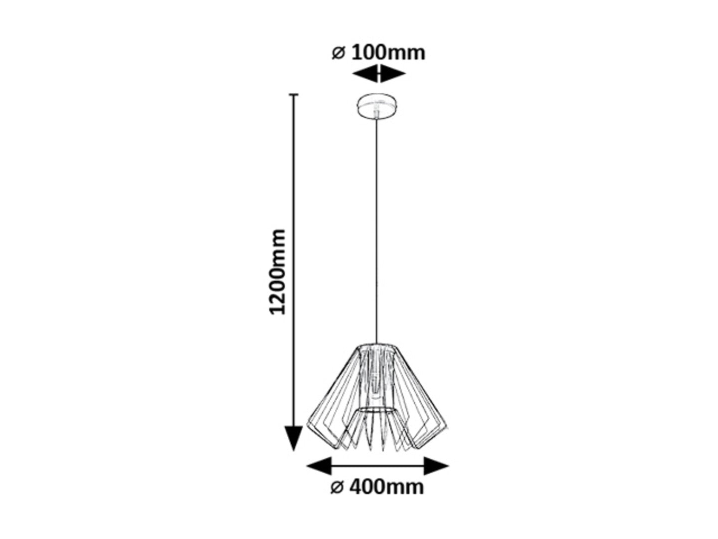 Pendul Rabalux Emerencia Black 72372