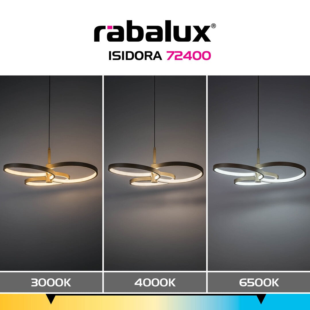 Lustra Rabalux Isidora Gray Beige 72400