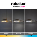 Lustra Rabalux Isidora Gray Beige 72401