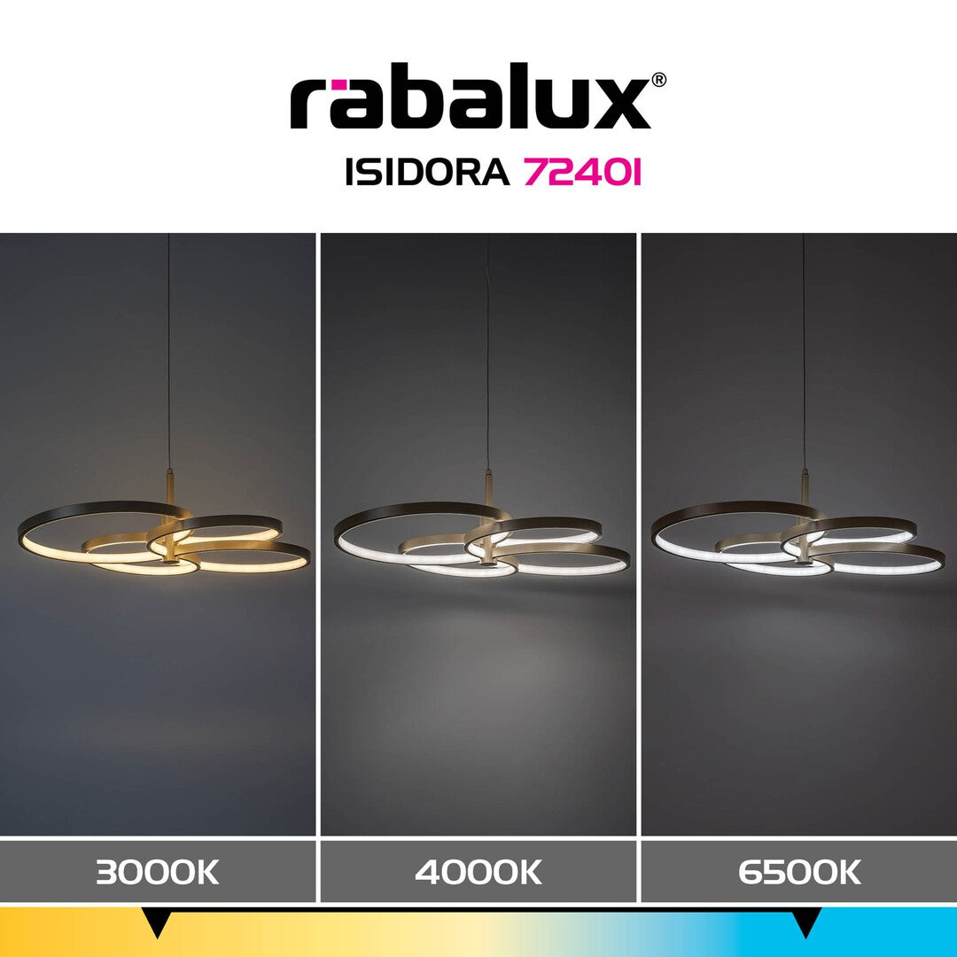 Lustra Rabalux Isidora Gray Beige 72401
