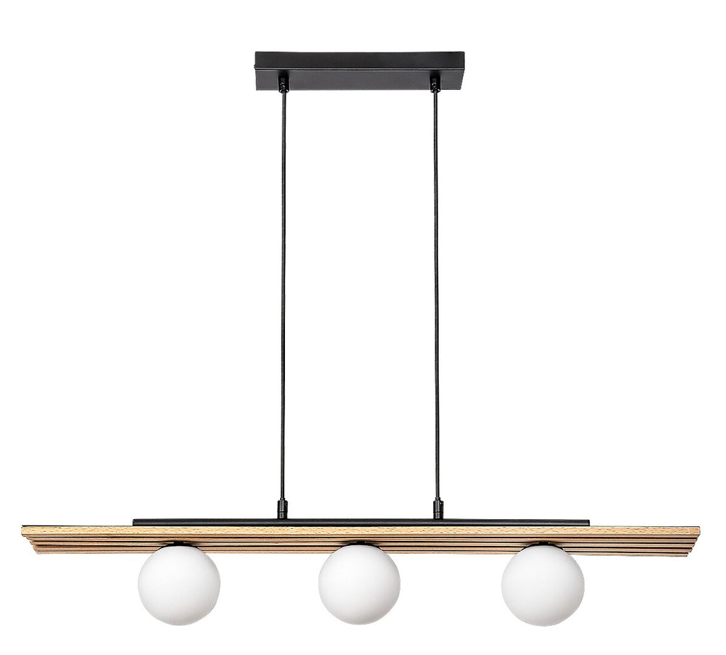 Lustra Rabalux Noxelle Mat Black Wood 72421