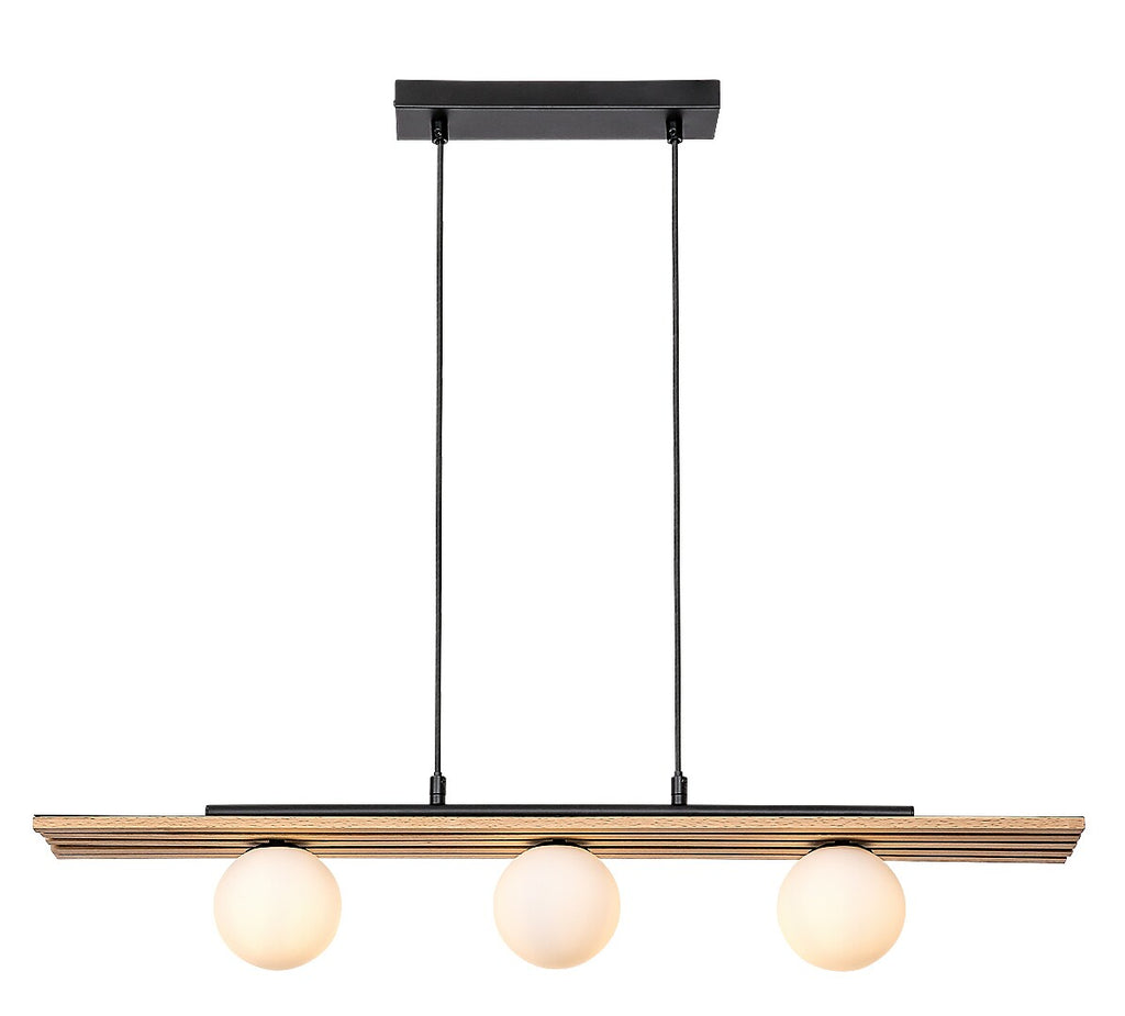 Lustra Rabalux Noxelle Mat Black Wood 72421