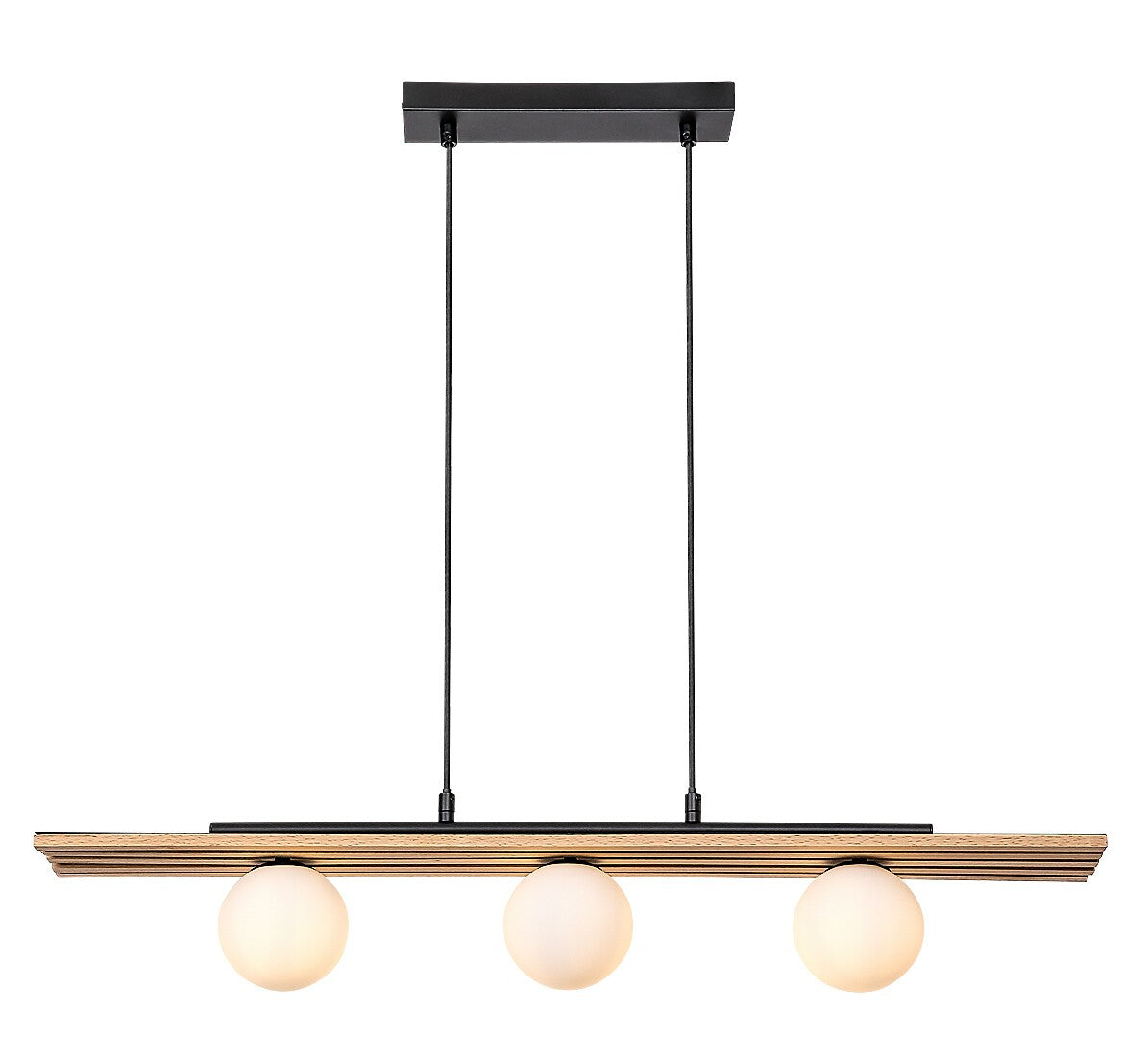 Lustra Rabalux Noxelle Mat Black Wood 72421