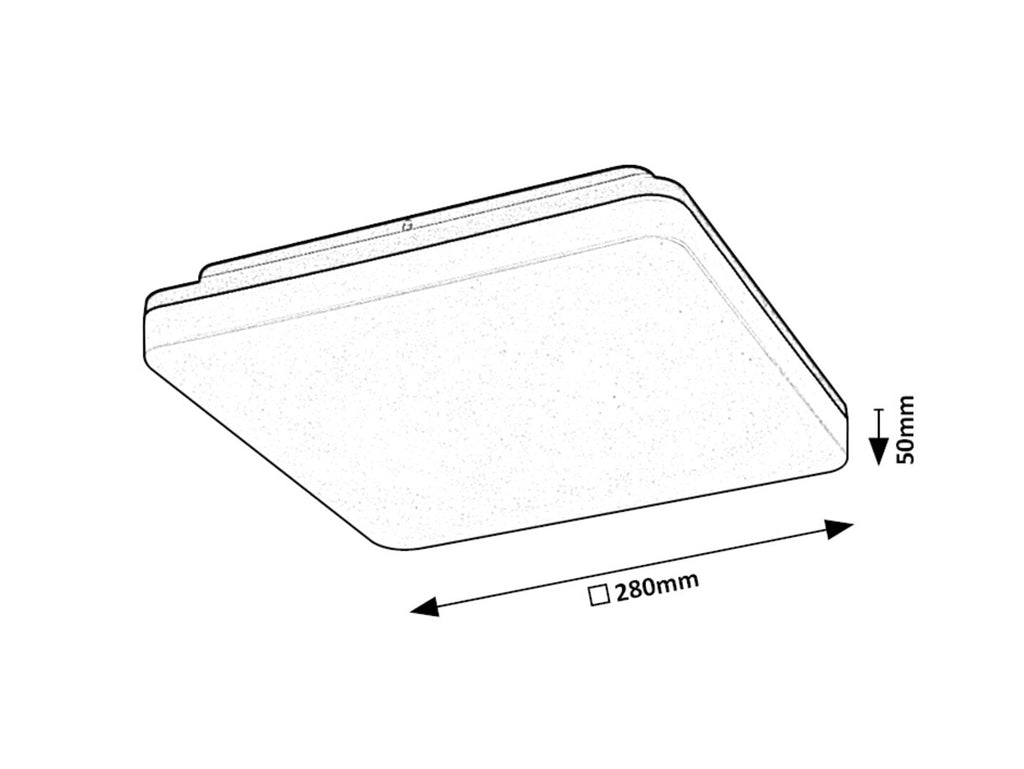 Plafoniera baie Rabalux Pernik Black 7250