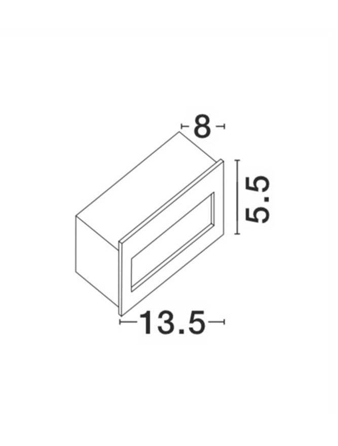 Spot incastrat exterior fatade/trepte Nova Luce KRYPTON 726405