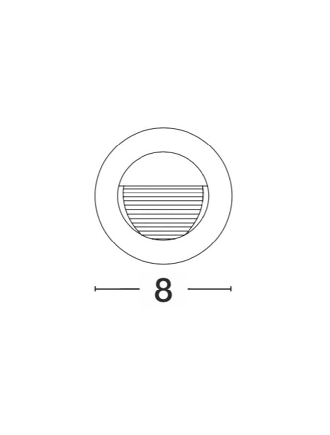 Spot incastrat exterior fatade/trepte Nova Luce KRYPTON 726407
