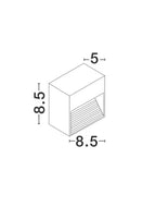 Spot aplicat exterior fatade/trepte Nova Luce KRYPTON 726408