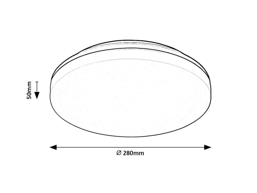 Plafoniera baie Rabalux Pernik Black 7265