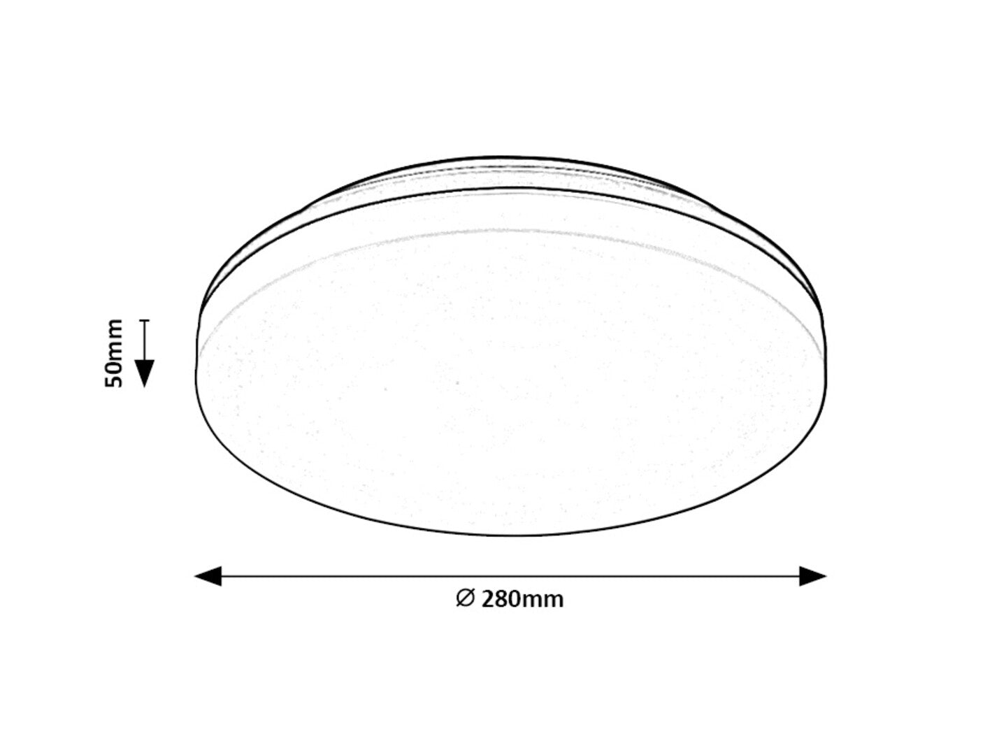 Plafoniera baie Rabalux Pernik Black 7265