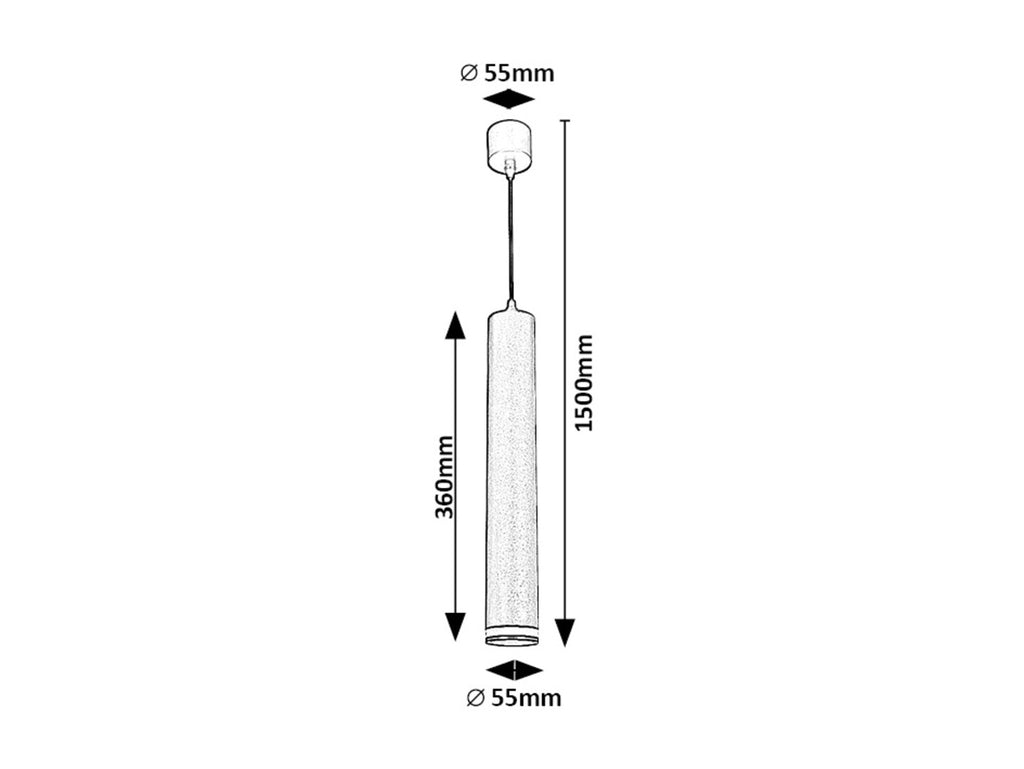 Pendul Rabalux Senobia Black 73036