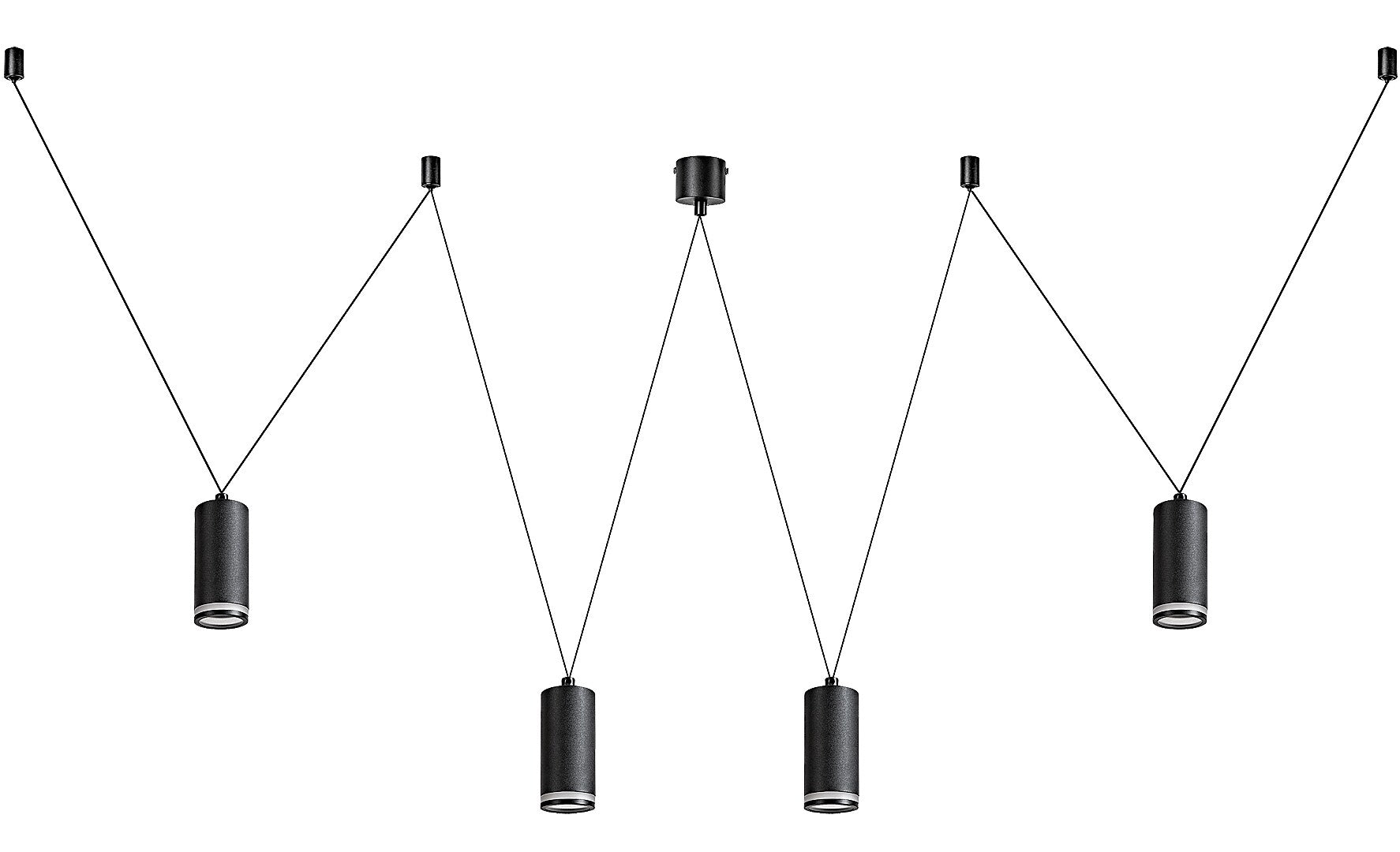Lustra Rabalux Senobia Black 73038